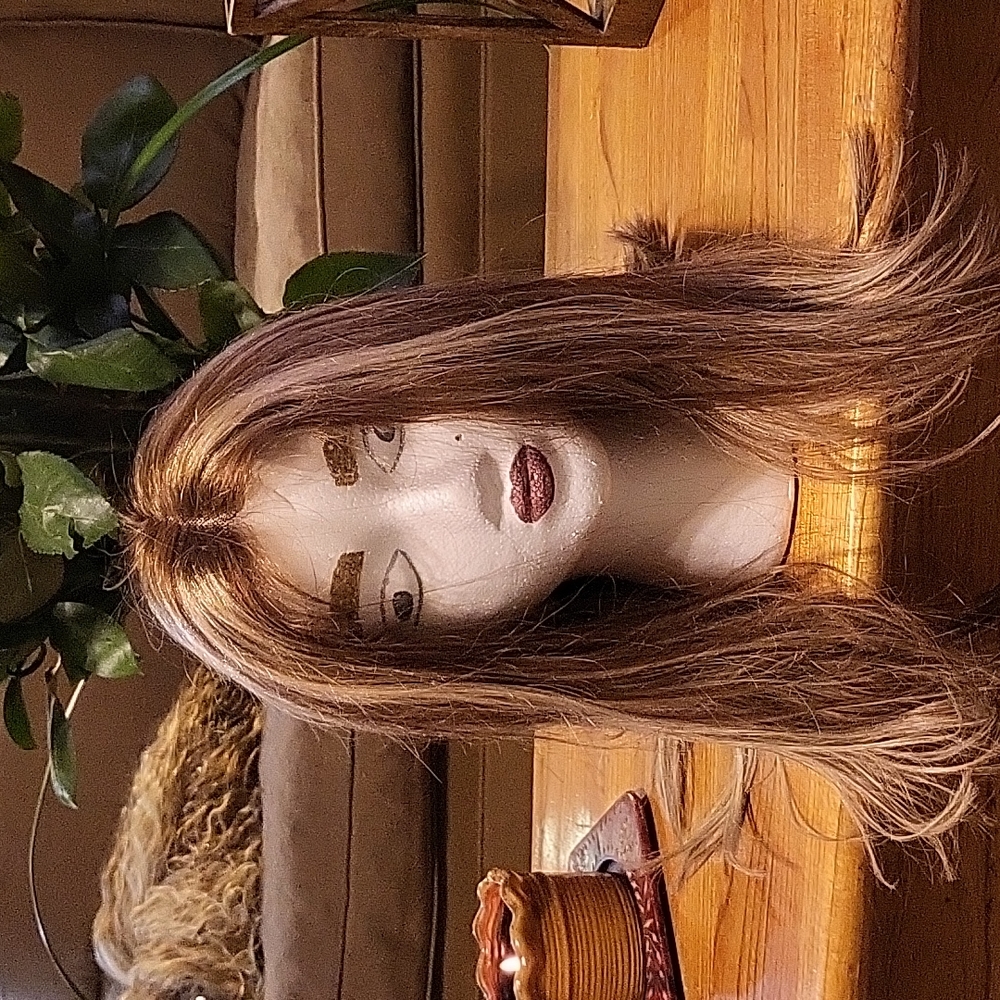 NEW WIG MIX OF HUMAN  &  SYNTHETIC LACE FRONT WIG.